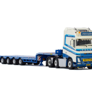 SCHOONES B.V.; VOLVO FH4 GLOBETROTTER XL 6X2 TWINSTEER SEMI LOWLOADER - 4 AXLE 01-3077