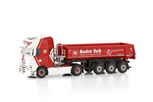 ANDRE VOSS; IVECO S-WAY AS HIGH 4X2 HALF PIPE TIPPER TRAILER - 3 AXL 01-4233 – Bild 4