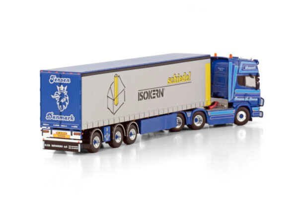 RASMUS K. JENSEN; SCANIA R4 TOPLINE 6X2 NACHLAUFACHSE PLANENANHÄNGER 01-4041 – Bild 2