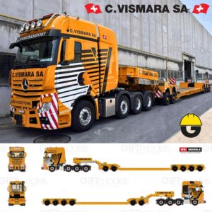C.Vismara SA MB Actros MP4 SLT Gigaspace 8x4 lowloader dolly 2+4axle 02-3963(Vorankündigung)
